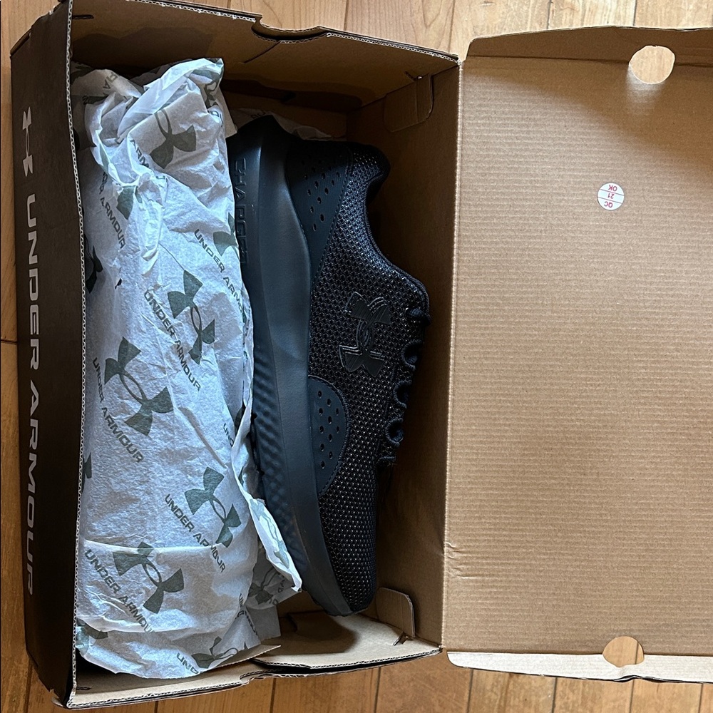 Under Armour Jet Black Athletic Shoes
